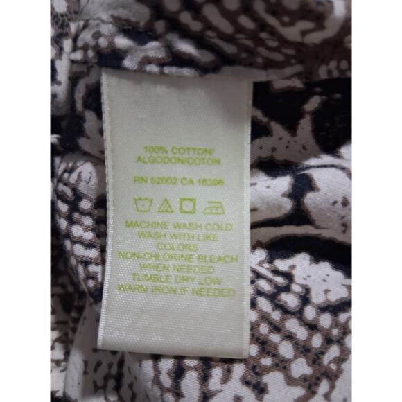 Sigrid Olsen Quiet Luxury Women's Large Bohemian ¾ Sleeve Preppy Old Money Top - Picture 10 of 13